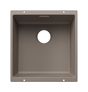 Silgranit 1 Becken  SUBLINE 400-U Unterbauspüle für 50 cm Unterschrank (Braun) (Braun)