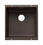 Silgranit 1 Becken  SUBLINE 400-U Unterbauspüle für 50 cm Unterschrank (Braun) (Braun)