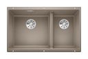 Silgranit 2 Becken  SUBLINE 430/270-U Unterbauspüle für 80 cm Unterschrank (Braun) (Braun)