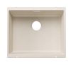 Silgranit 1 Becken  SUBLINE 500-U Unterbauspüle für 60 cm Unterschrank (Weiß) (Weiß)