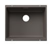Silgranit 1 Becken  SUBLINE 500-U Unterbauspüle für 60 cm Unterschrank (Grau) (Grau)