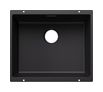 Silgranit 1 Becken  SUBLINE 500-U Unterbauspüle für 60 cm Unterschrank (Schwarz) (Schwarz)