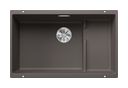 Silgranit 2 Becken  SUBLINE 700-U LEVEL Unterbauspüle für 80 cm Unterschrank (Grau) (Grau)