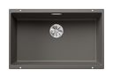Silgranit 1 Becken  SUBLINE 700-U Unterbauspüle für 80 cm Unterschrank (Grau) (Grau)