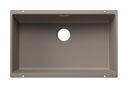 Silgranit 1 Becken  SUBLINE 700-U Unterbauspüle für 80 cm Unterschrank (Braun) (Braun)