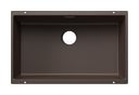 Silgranit 1 Becken  SUBLINE 700-U Unterbauspüle für 80 cm Unterschrank (Braun) (Braun)