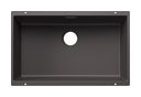 Silgranit 1 Becken  SUBLINE 700-U Unterbauspüle für 80 cm Unterschrank (Grau) (Grau)