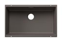 Silgranit 1 Becken  SUBLINE 700-U Unterbauspüle für 80 cm Unterschrank (Grau) (Grau)