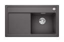 Silgranit 1 Becken  ZENAR 45 S Einbauspüle für 45 cm Unterschrank (Grau) (Grau)