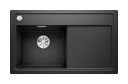 Silgranit 1 Becken  ZENAR 45 S Einbauspüle für 45 cm Unterschrank (Schwarz) (Schwarz)