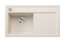 Silgranit 1 Becken  ZENAR 45 S Einbauspüle für 45 cm Unterschrank (Weiß) (Weiß)