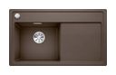Silgranit 1 Becken  ZENAR 45 S-F Flächenbündige Spüle für 45 cm Unterschrank (Braun) (Braun)