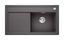 Silgranit 1 Becken  ZENAR 5 S-F Flächenbündige Spüle für 50 cm Unterschrank (Grau) (Grau)