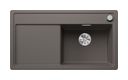 Silgranit 1 Becken  ZENAR 5 S-F Flächenbündige Spüle für 50 cm Unterschrank (Grau) (Grau)
