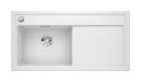 Silgranit 1 Becken  ZENAR XL 6 S Einbauspüle für 60 cm Unterschrank (Weiß) (Weiß)