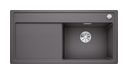 Silgranit 1 Becken  ZENAR XL 6 S-F Flächenbündige Spüle für 60 cm Unterschrank (Grau) (Grau)