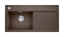 Silgranit 1 Becken  ZENAR XL 6 S-F Flächenbündige Spüle für 60 cm Unterschrank (Braun) (Braun)
