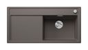Silgranit 1 Becken  ZENAR XL 6 S-F Flächenbündige Spüle für 60 cm Unterschrank (Grau) (Grau)