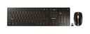 Universal Tastatur RF Wireless + Bluetooth 2.4 - 2.4835 GHz  DW9100 Slim (Schwarz) (Schwarz)