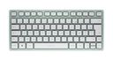 Universal Tastatur Bluetooth  KW7100 Mini BT (Mintfarbe) (Mintfarbe)