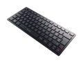 Universal Tastatur USB + RF Wireless + Bluetooth 2.4 GHz  KW9200 Mini (Schwarz) (Schwarz)