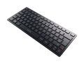 Universal Tastatur USB + RF Wireless + Bluetooth 2.4 GHz  KW9200 Mini (Schwarz) (Schwarz)