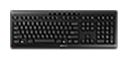 Universal Tastatur RF kabellos + USB 2.4 - 2.4835 GHz  Stream Wireless (Schwarz) (Schwarz)