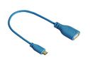 0.15m USB2.0-A/micro USB2.0-B (Blau)