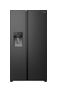 Hi5 Freistehend Side-by-Side-Kühlschrank, Inox, 528 l (Schwarz)