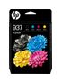 originale Druckerpatronen Schwarz, Cyan, Magenta, Gelb 1250 Seiten Nr.937 4er-Pack (Schwarz)