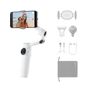 Stativ Gimbal für Smartphone faltbar Bluetooth  Flow 2 Pro (Weiß) (Weiß)