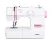 LIFE Nähmaschine SM70 (MD 11179) 12 verschiedene Stickmuster, 4 Schritte Knoploch, einstellbare Stichlänge, 70 Watt Motorleistung (Rose, Weiß)