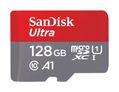 MicroSDXC Speicherkarte 128 GB Class 1 (U1) Klasse 10 Ultra A1 (Rot, Grau)