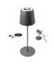 LED Warmweiß DC RGB Tischleuchte mit Touchsteuerung (Grau)