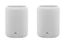 100 W WLAN Lautsprecher mit Bluetooth Amazon Alexa & Google Assistant  Sound LITE Twin Pack (Weiß) (Weiß)
