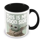 ak tronic Software & Services Becher (Weiß/Schwarz/Grün/Braun) Star Wars Baby Yoda Good Side f&uuml;r 9,99 Euro