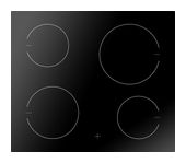 Amica 60 cm Glaskeramik Kochfeld/Herdplatte 4 Zone(n) EC744000C herdgebundenes f&uuml;r 226,96 Euro