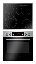 Amica Herdset maxi AutoClean mit 60 cm Glaskeramik Kochfeld EHCX933110E f&uuml;r 465,00 Euro