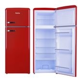 Amica 162 l / 44 l Kühl-Gefrierkombi freistehend 180 kWh Jahr  KGC15630R (Rot) f&uuml;r 398,00 Euro