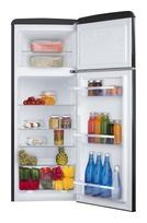 Amica 162 l / 44 l Kühl-Gefrierkombi freistehend 180 kWh Jahr  KGC15637MS (Schwarz) f&uuml;r 375,00 Euro