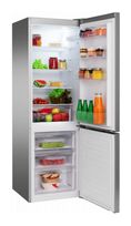 Amica 183 l / 84 l Kühl-Gefrierkombi freistehend 222 kWh Jahr  KGCL387115E (Edelstahl) f&uuml;r 432,00 Euro