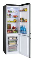 Amica 181 l / 63 l Kühl-Gefrierkombi freistehend 202 kWh Jahr  KGCR387100MS (Schwarz) f&uuml;r 464,00 Euro
