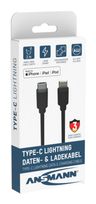 Ansmann Stecker Lightning auf USB C 2 m  1700-0107 (Schwarz) f&uuml;r 23,96 Euro