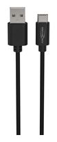 Ansmann 0,48 Gbit/s Stecker Rundkabel USB A auf USB C 1 m  1700-0130 (Schwarz) f&uuml;r 9,99 Euro