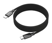 Ansmann 0,48 Gbit/s Stecker Rundkabel USB C auf USB C bis 60 W 1,2 m  1700-0186 (Schwarz) f&uuml;r 14,99 Euro