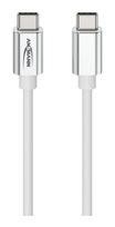 Ansmann 0,48 Gbit/s Stecker USB C auf USB C bis 60 W 1,2 m  1700-0213 (Weiß) f&uuml;r 7,99 Euro
