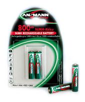 Ansmann Blister 2 X DECT Accu, AA, 800mAh f&uuml;r 6,49 Euro