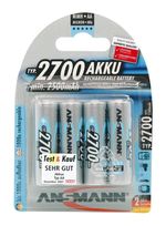 Ansmann Blister 4 X Accu, AA, 2700mAh f&uuml;r 22,96 Euro