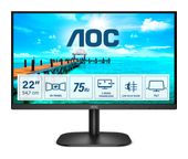 AOC Full HD Monitor 54,6 cm (21.5 Zoll) 16:9 4 ms 250 cd/m²  22B2H/EU (Schwarz) f&uuml;r 94,99 Euro