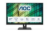 AOC Full HD Monitor 68,6 cm (27 Zoll) 16:9 4 ms 300 cd/m²  27E2QAE (Schwarz) f&uuml;r 163,99 Euro